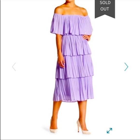 Show Me Your MuMu Dresses & Skirts - Show Me Your MuMu Off Shoulder Pleaded Dress